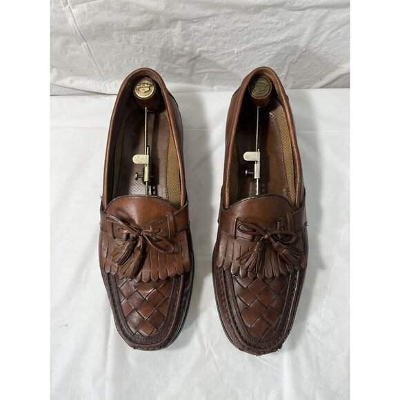 Johnston Murphy Halsey Brown Leather Mens 12 M Woven Kiltie Tassel Casual Shoes main image 12